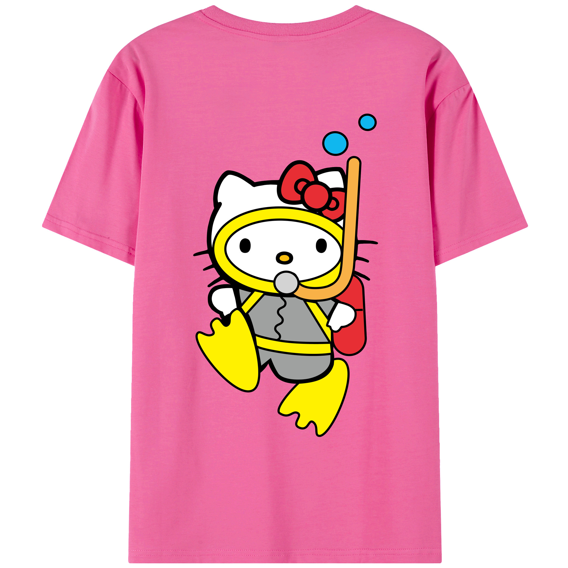 （画像用） Hello Kitty ハローキティ レディース半袖Tシャツ(バックプリント)
